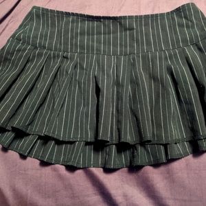 Pinstriped mini skirt